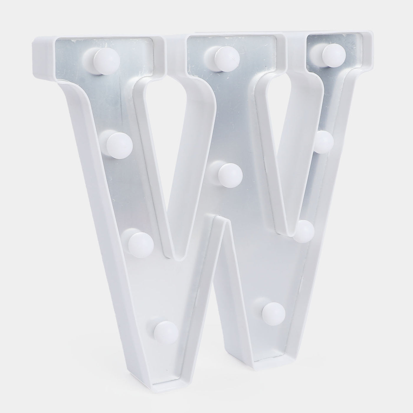 Decoration HBD LED Light Silver "W"