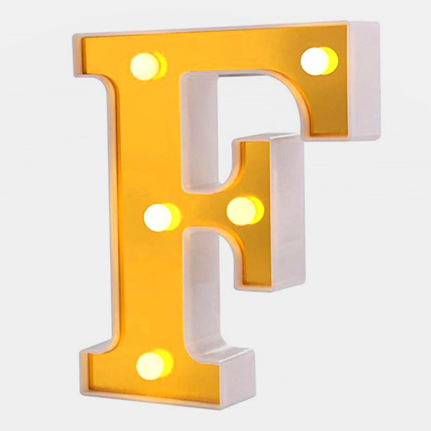 Decoration HB LED Light Golden "F"
