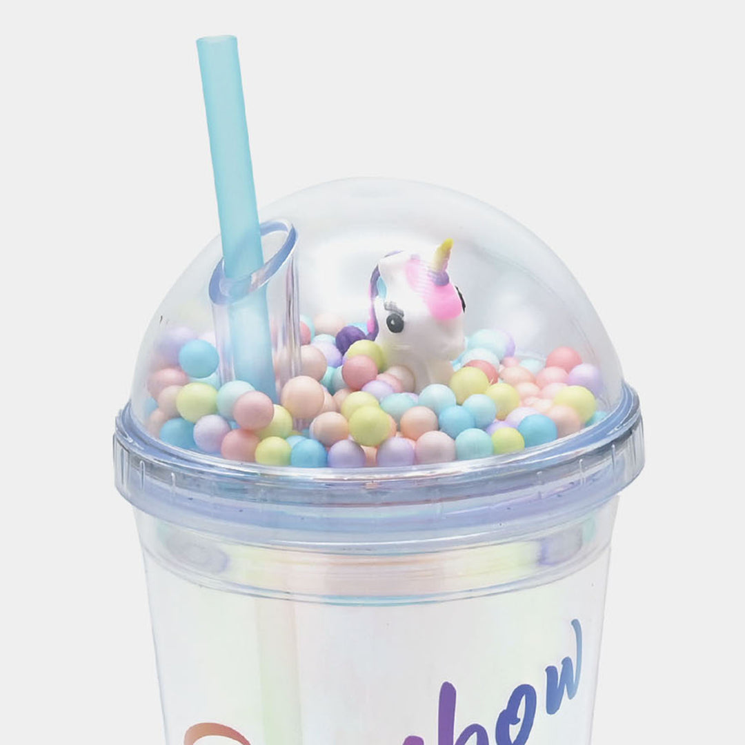 Fancy Straw Glass/Cup For Kids