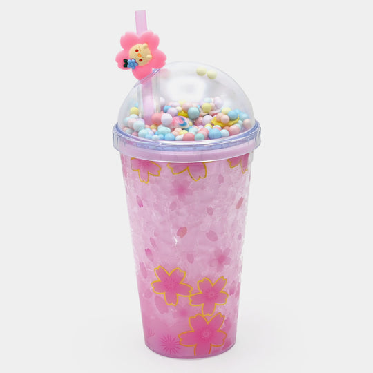 Fancy Straw Glass/Cup For Kids