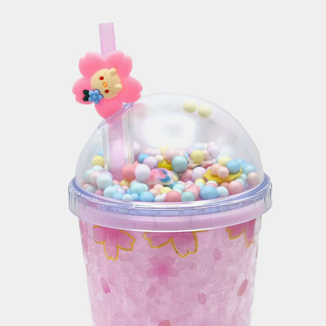 Fancy Straw Glass/Cup For Kids