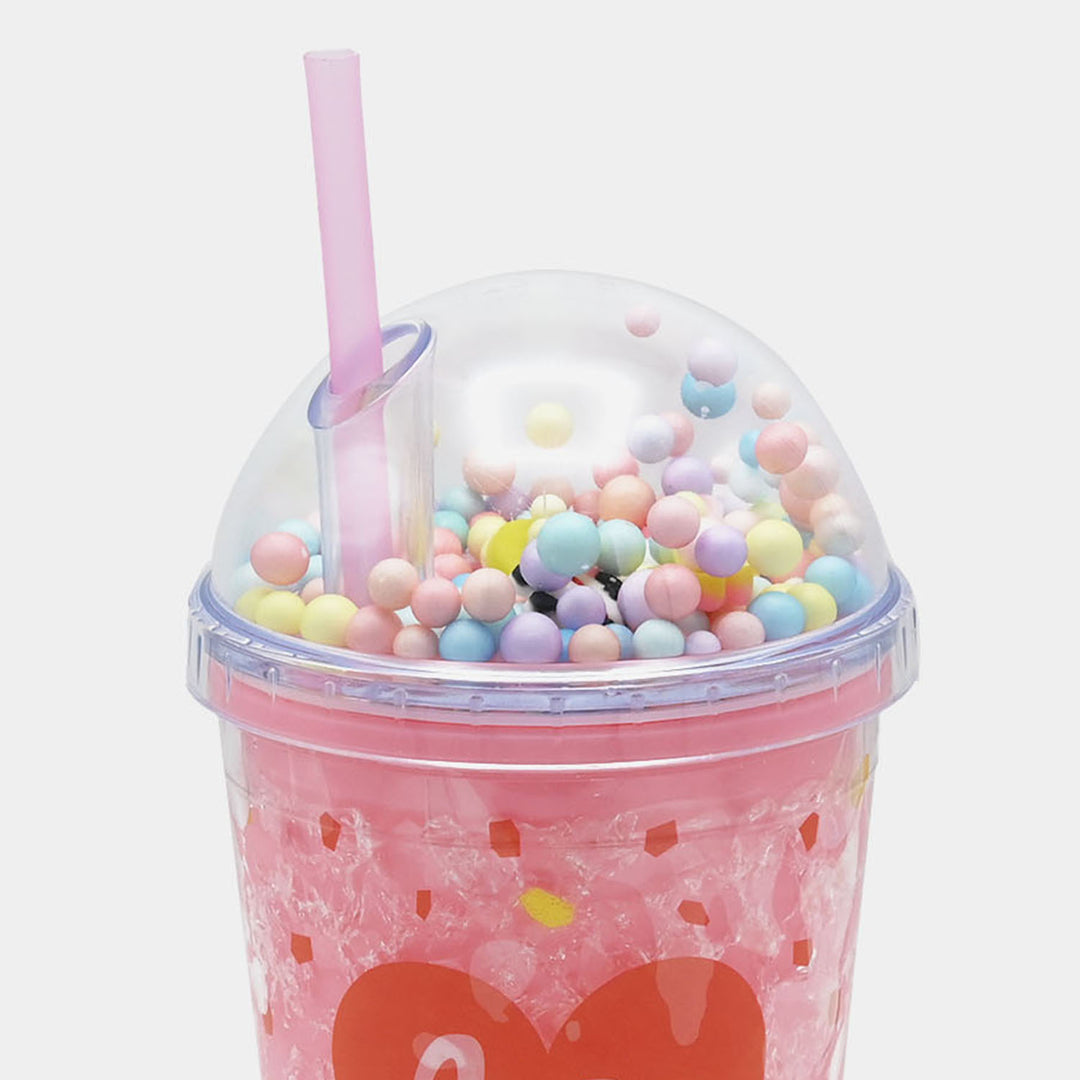 Fancy Straw Glass/Cup For Kids