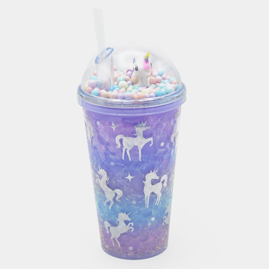 Fancy Straw Glass/Cup For Kids