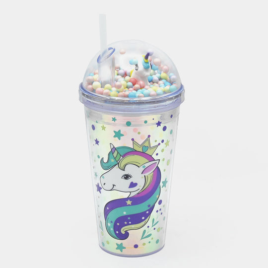 Fancy Straw Glass/Cup For Kids