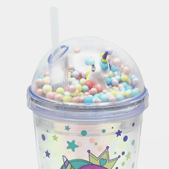 Fancy Straw Glass/Cup For Kids