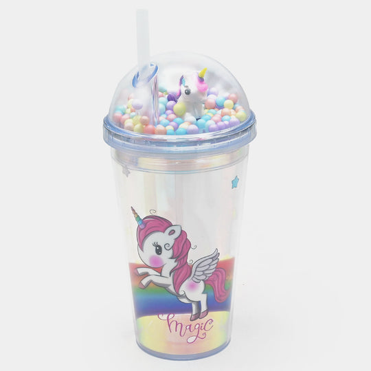 Fancy Straw Glass/Cup For Kids