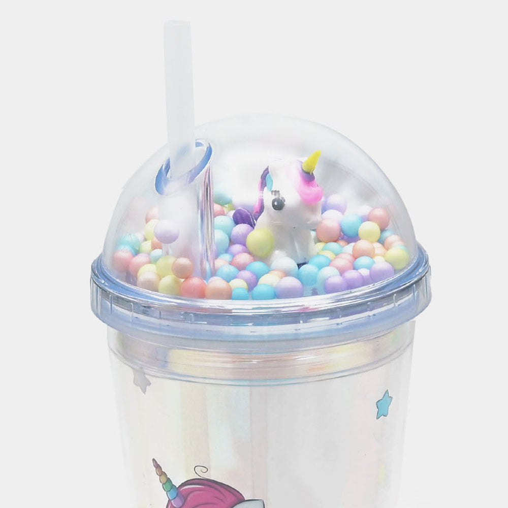 Fancy Straw Glass/Cup For Kids