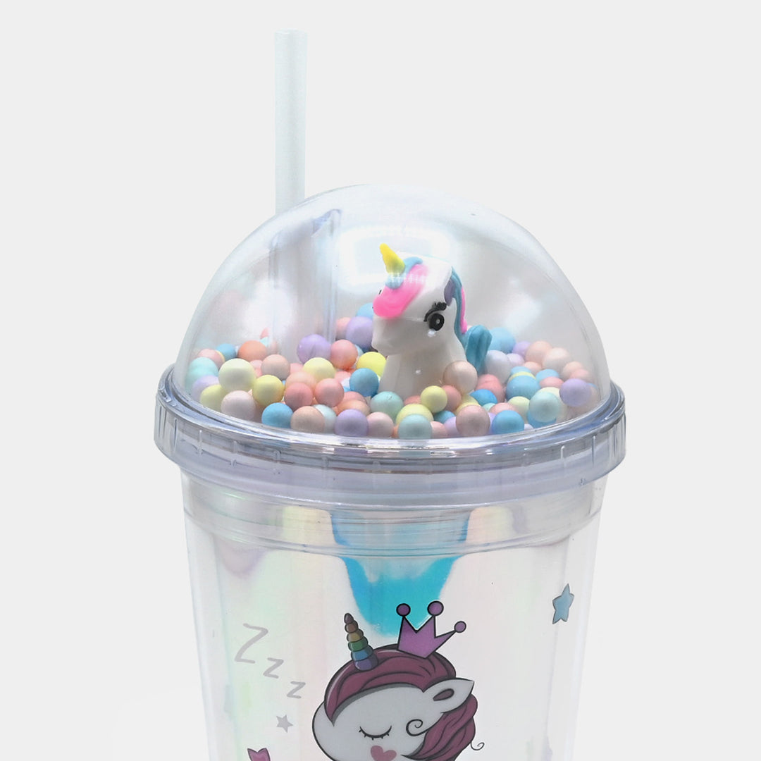 Fancy Straw Glass/Cup For Kids