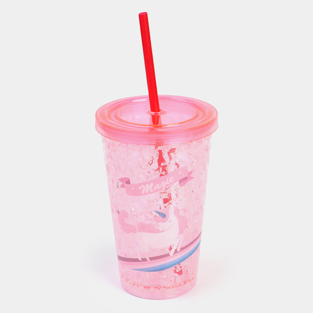 Fancy Straw Glass/Cup For Kids