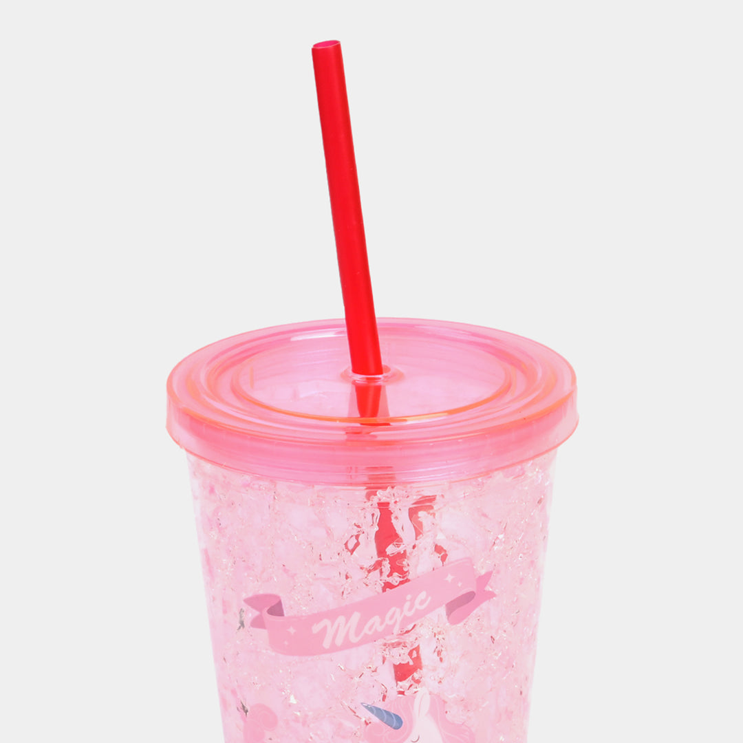 Fancy Straw Glass/Cup For Kids