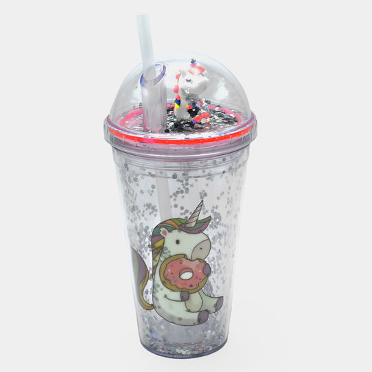 Fancy Straw Glass/Cup For Kids