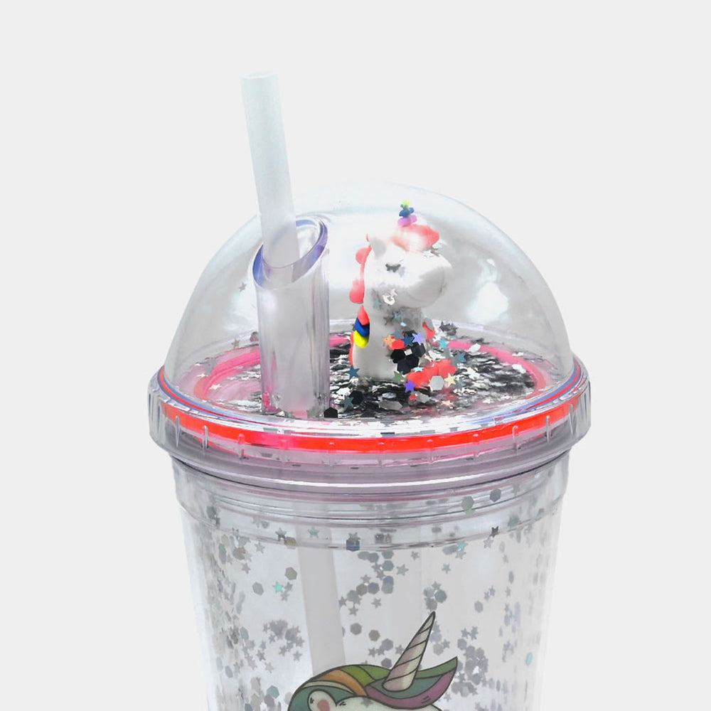 Fancy Straw Glass/Cup For Kids