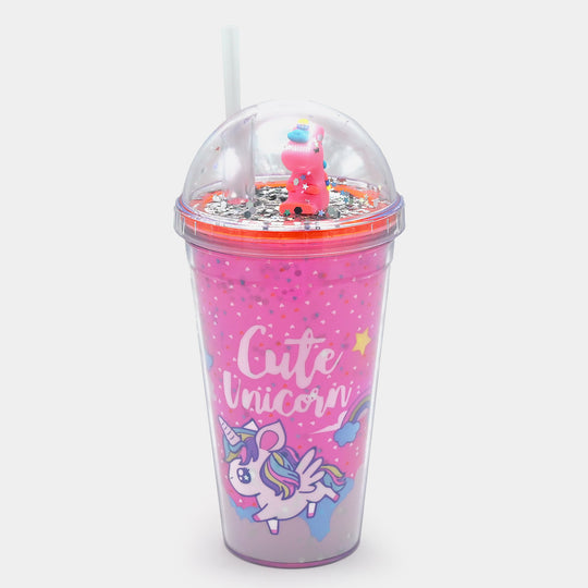 Fancy Straw Glass/Cup For Kids