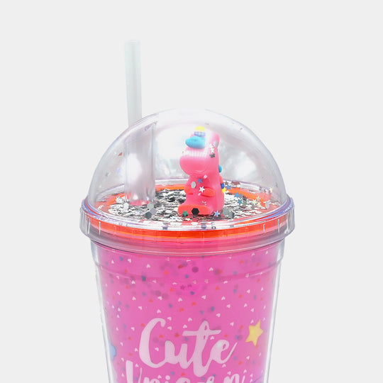 Fancy Straw Glass/Cup For Kids