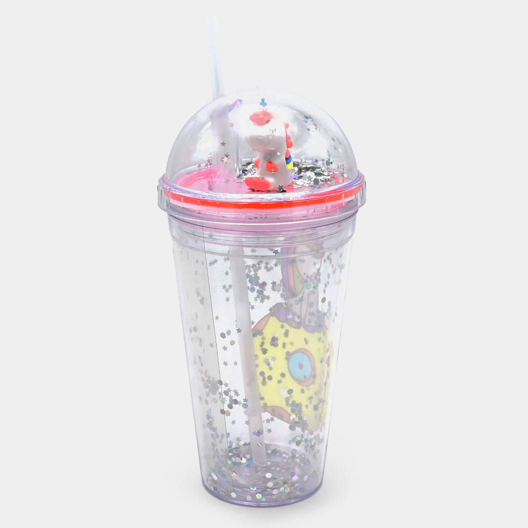 Fancy Straw Glass/Cup For Kids