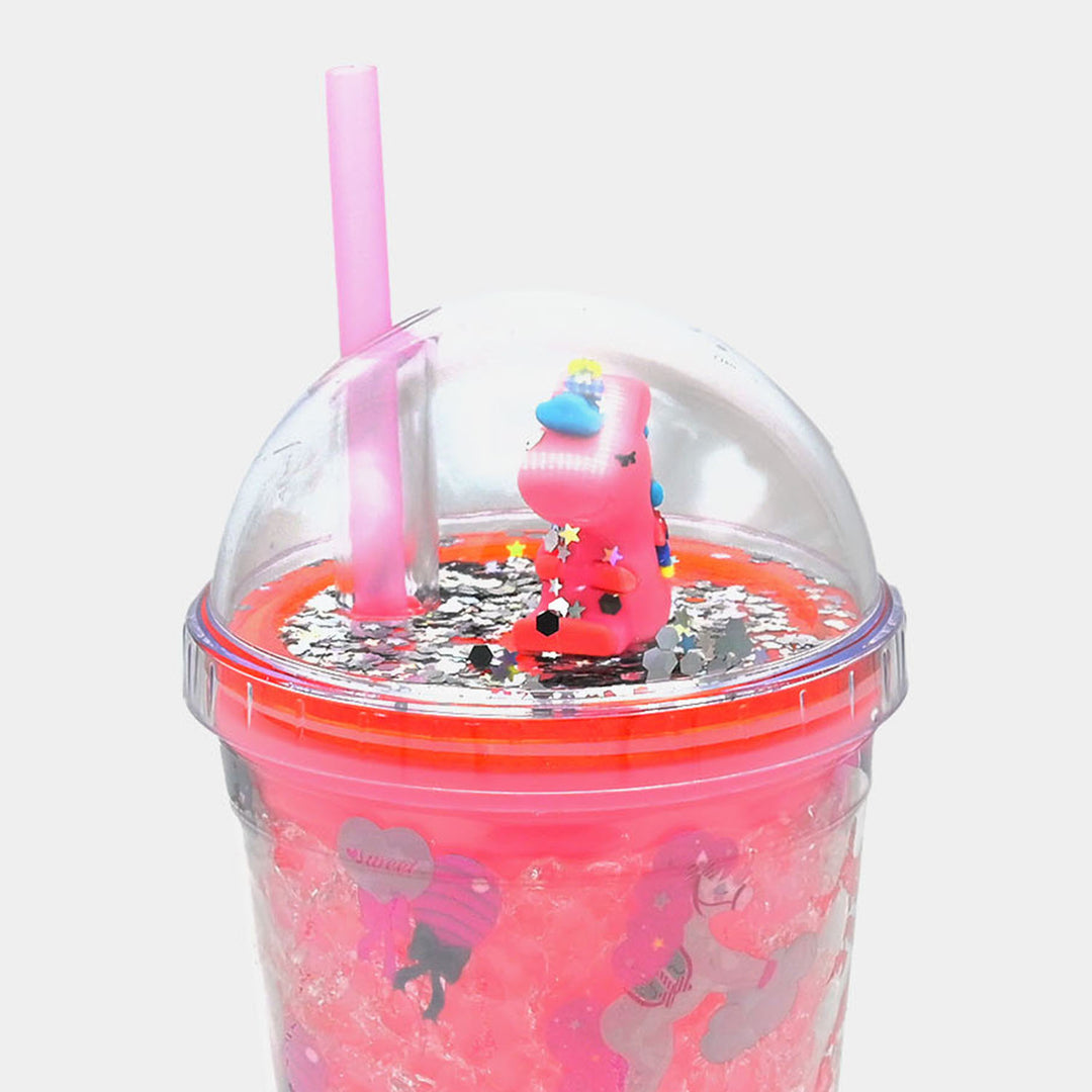 Fancy Straw Glass/Cup For Kids