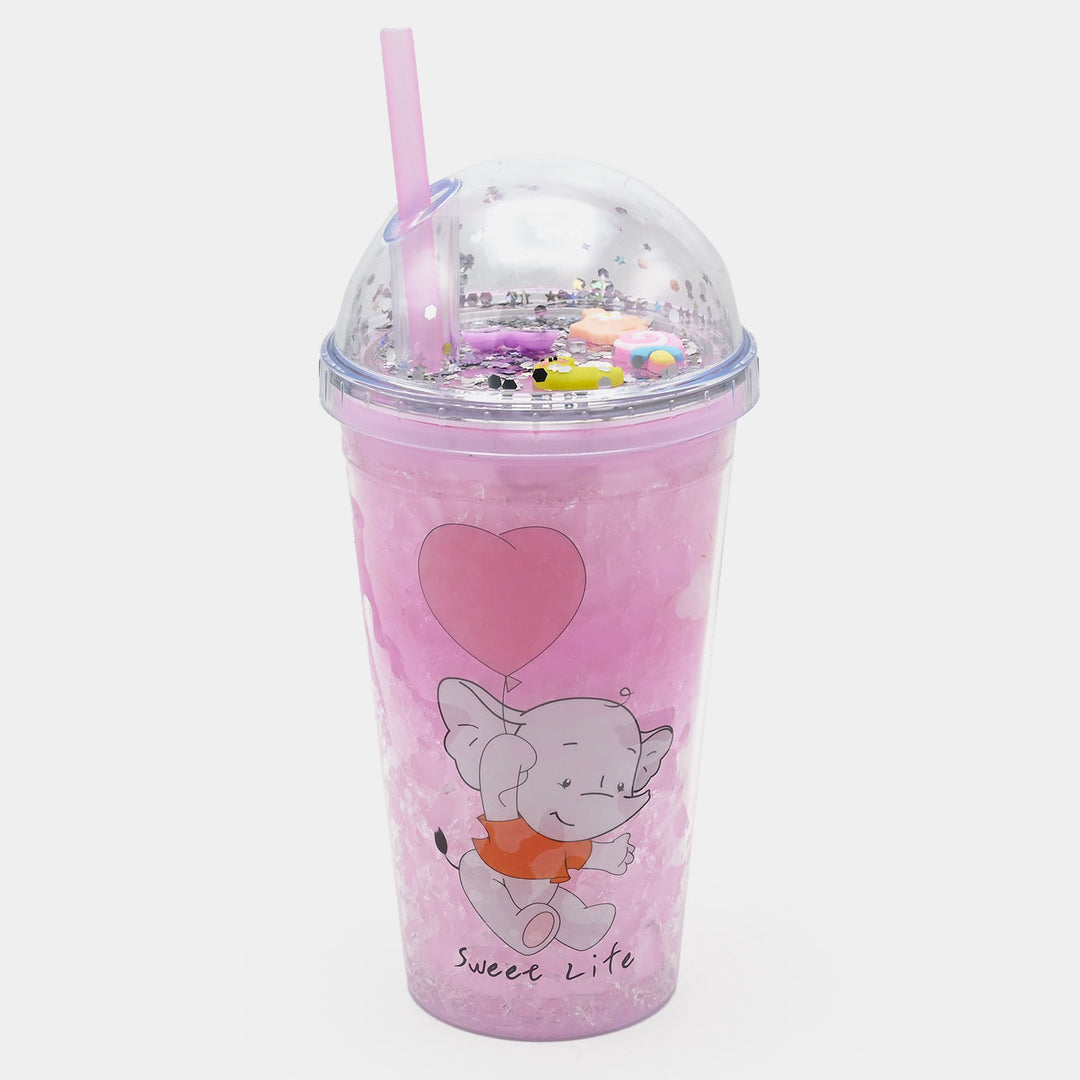 Fancy Straw Glass/Cup For Kids