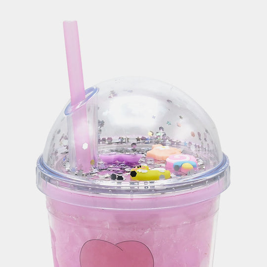 Fancy Straw Glass/Cup For Kids