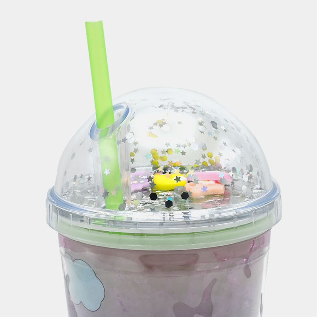 Fancy Straw Glass/Cup For Kids