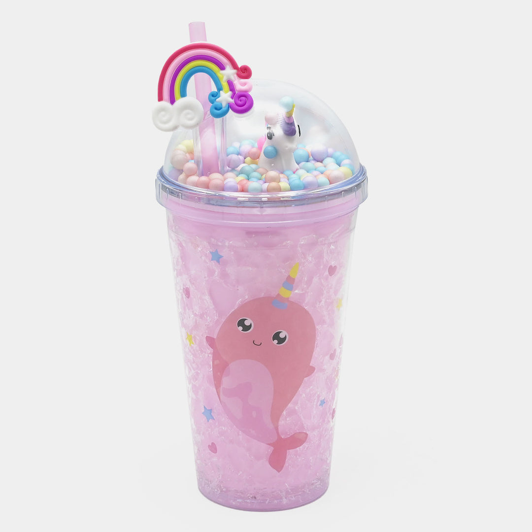 Fancy Straw Glass/Cup For Kids