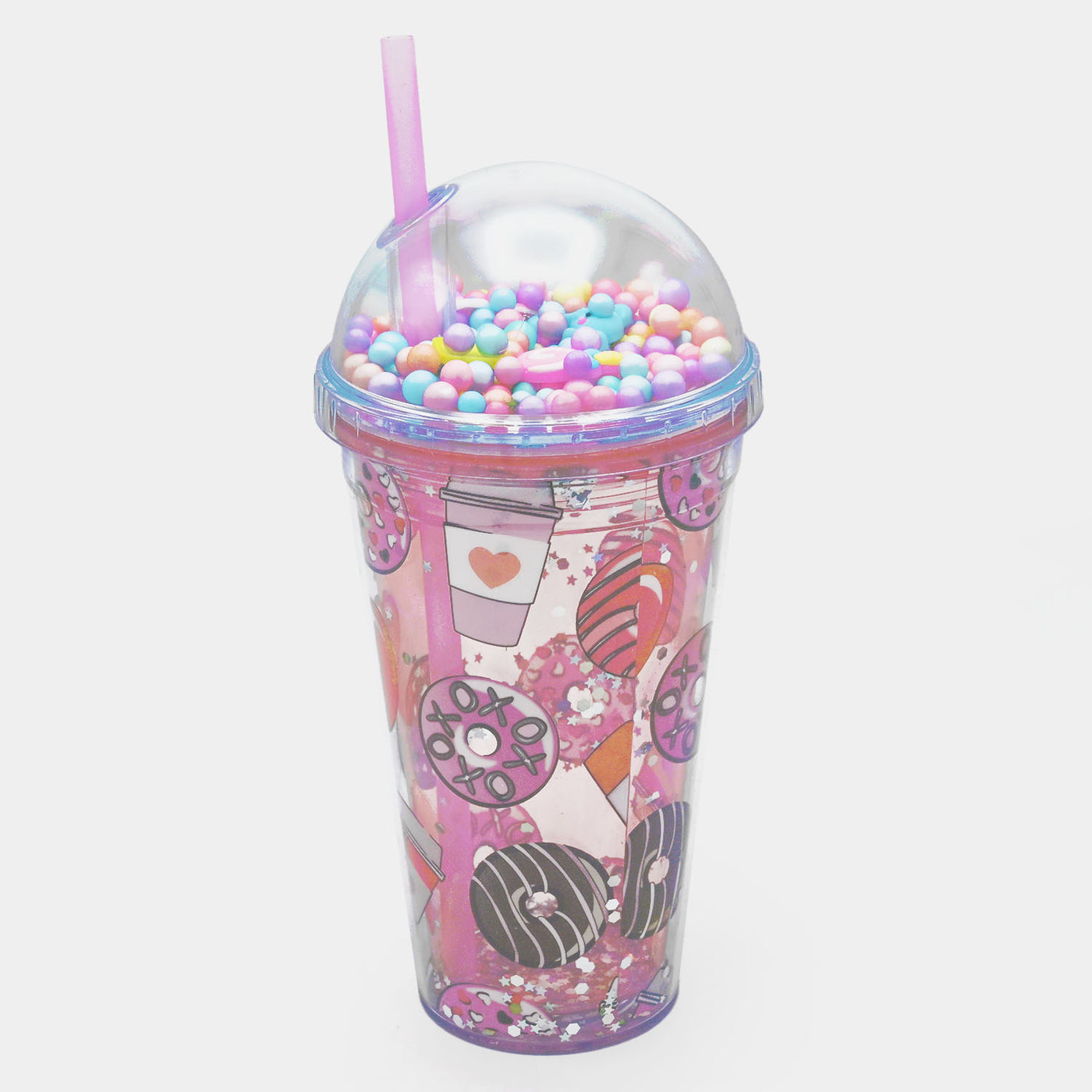 Fancy Straw Glass/Cup For Kids