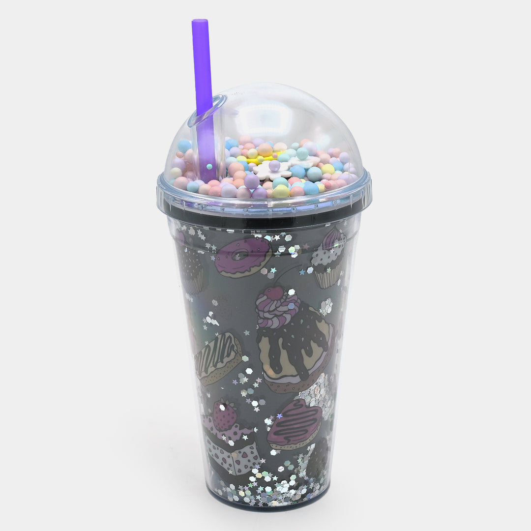 Fancy Straw Glass/Cup For Kids