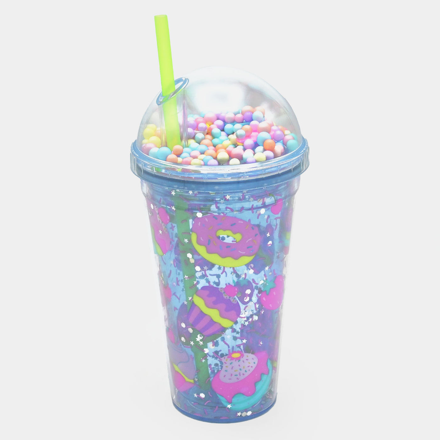 Fancy Straw Glass/Cup For Kids