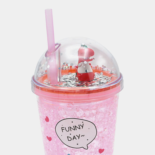 Fancy Straw Glass/Cup For Kids