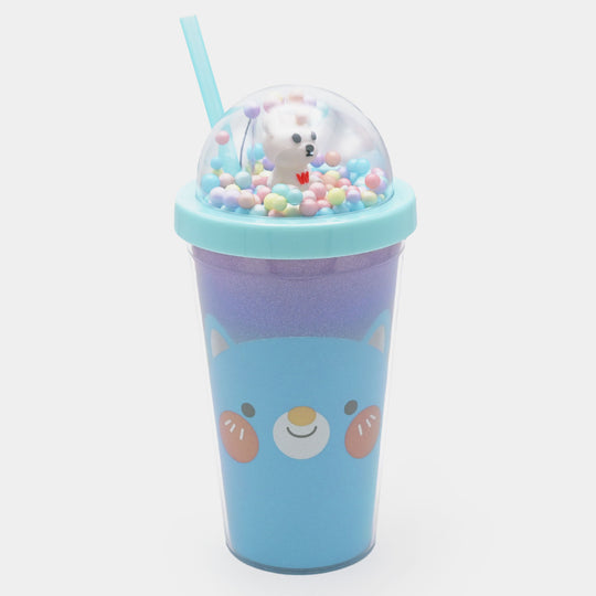 Fancy Straw Glass/Cup For Kids