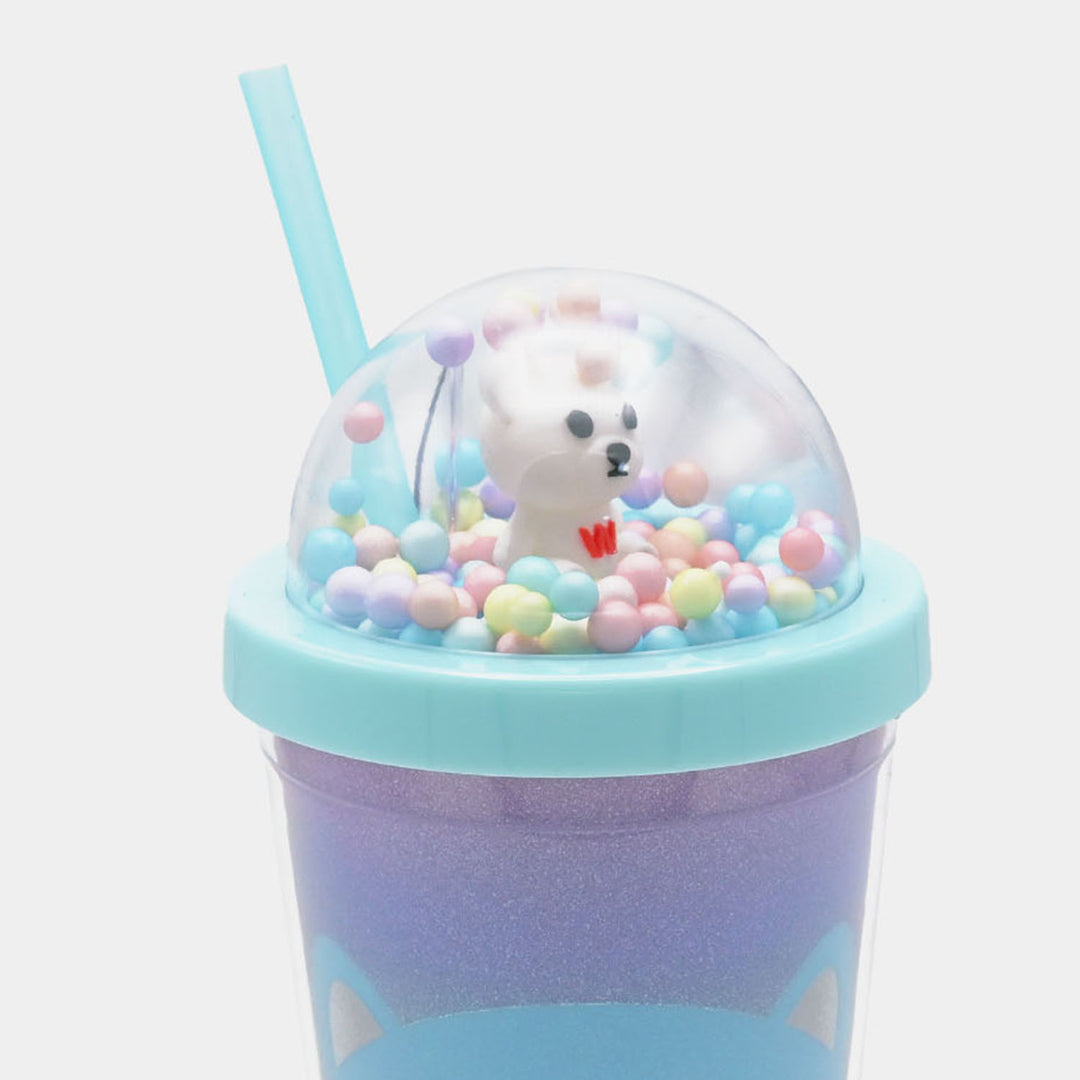 Fancy Straw Glass/Cup For Kids