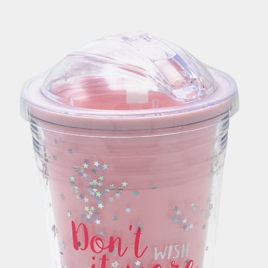 Fancy Straw Glass/Cup For Kids