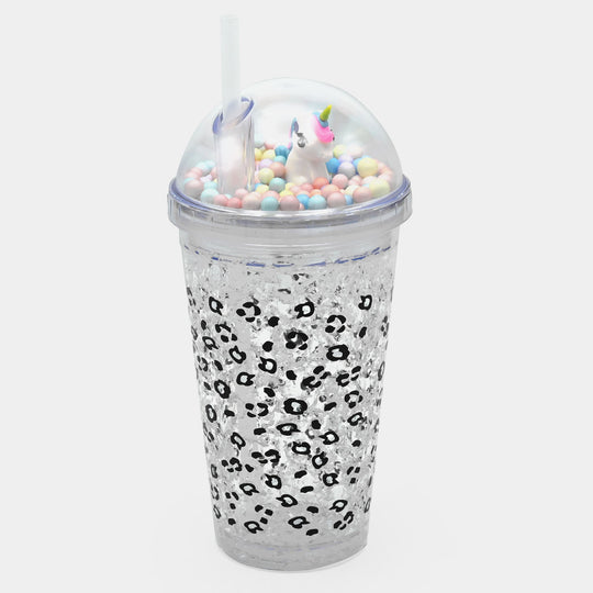 Fancy Straw Glass/Cup For Kids