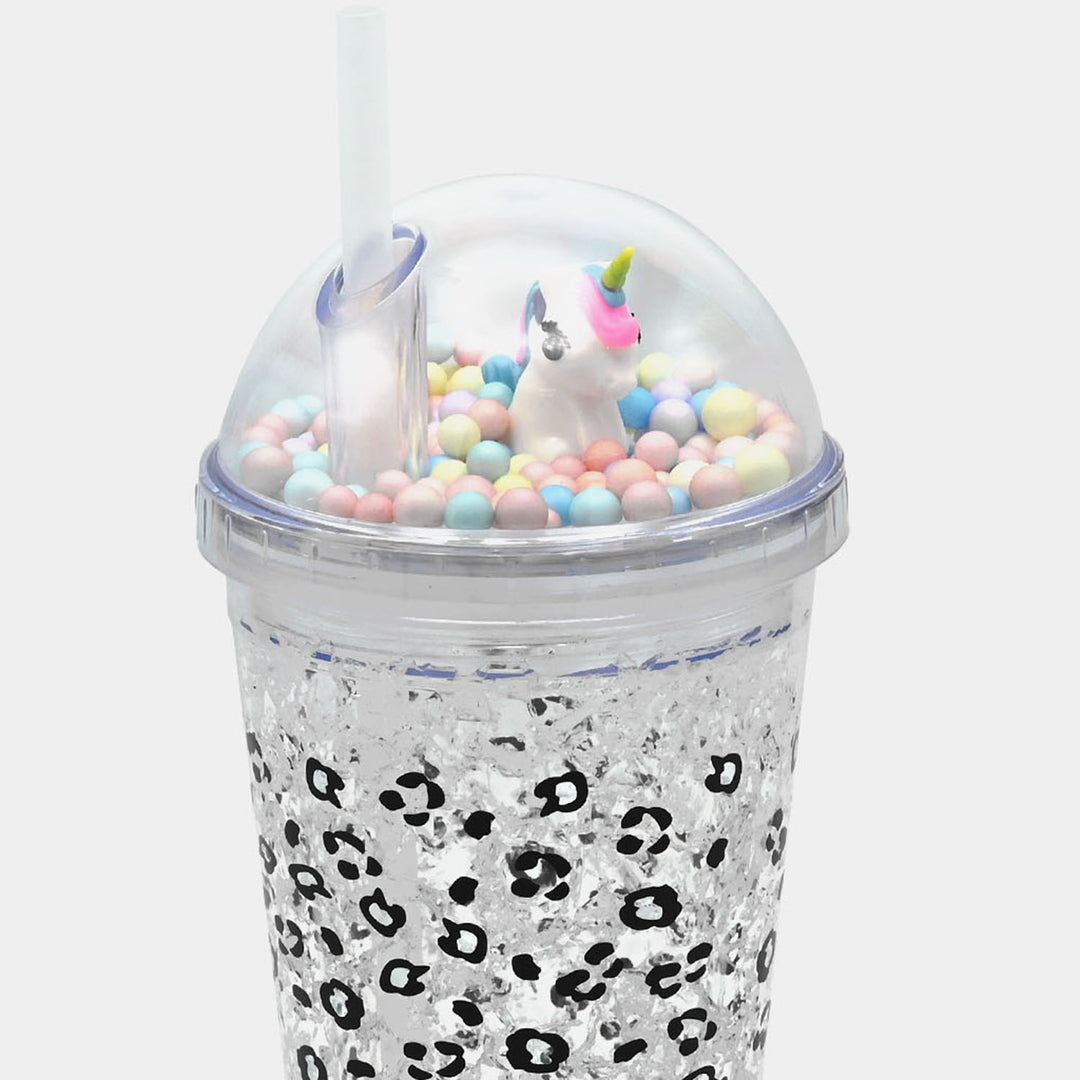 Fancy Straw Glass/Cup For Kids