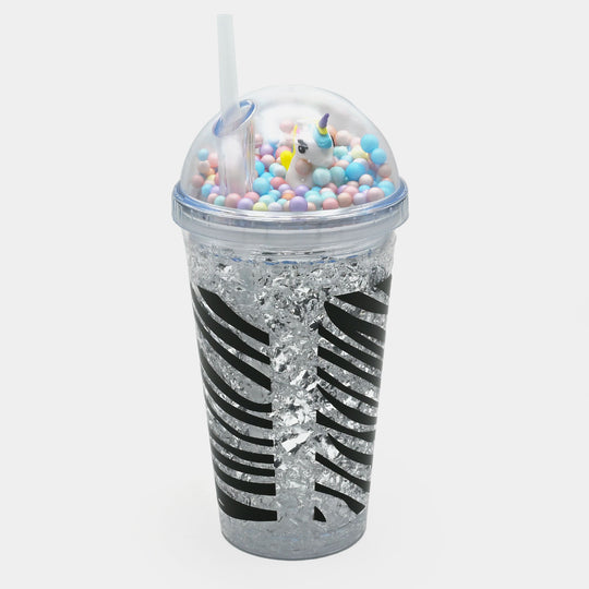 Fancy Straw Glass/Cup For Kids