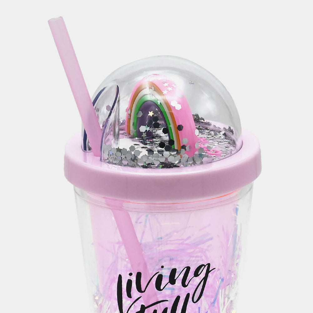 Fancy Straw Glass/Cup For Kids