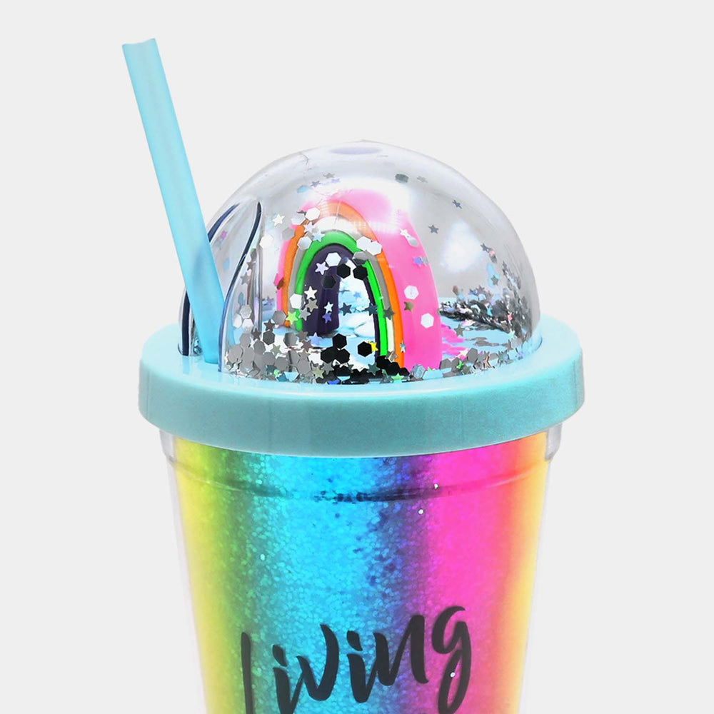 Fancy Straw Glass/Cup For Kids