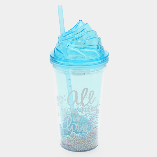 Fancy Straw Glass/Cup For Kids