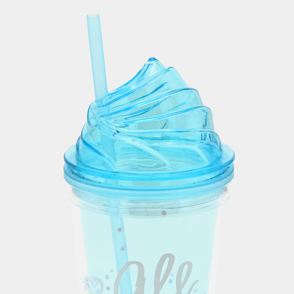 Fancy Straw Glass/Cup For Kids