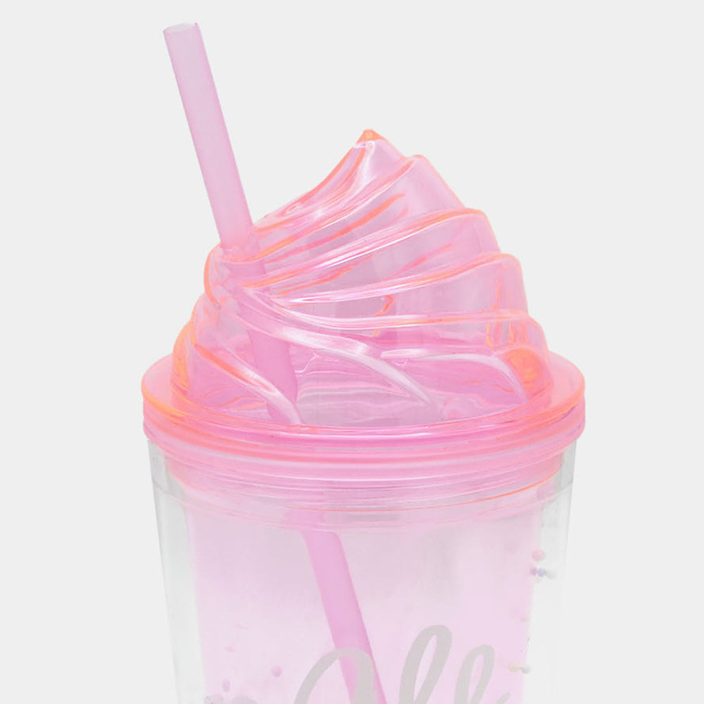 Fancy Straw Glass/Cup For Kids