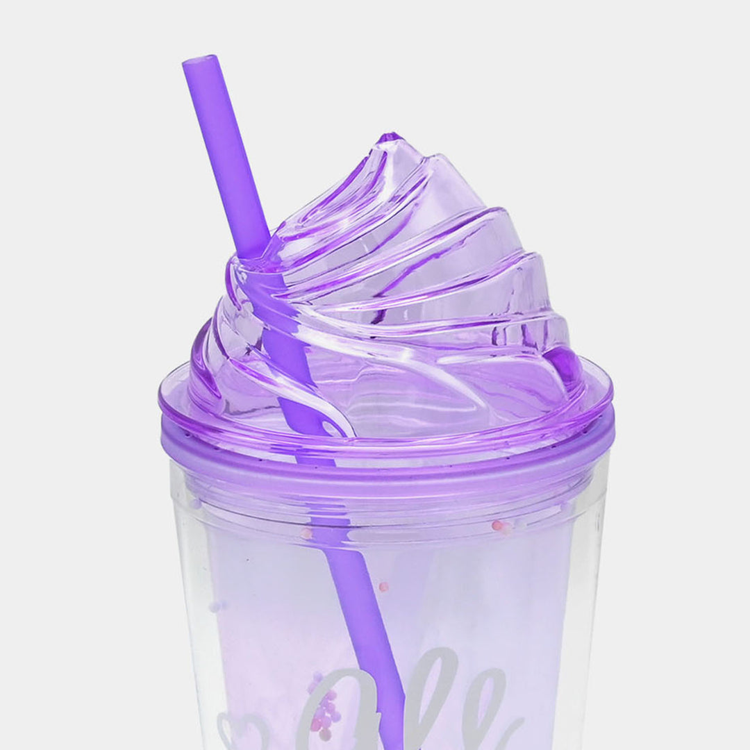 Fancy Straw Glass/Cup For Kids