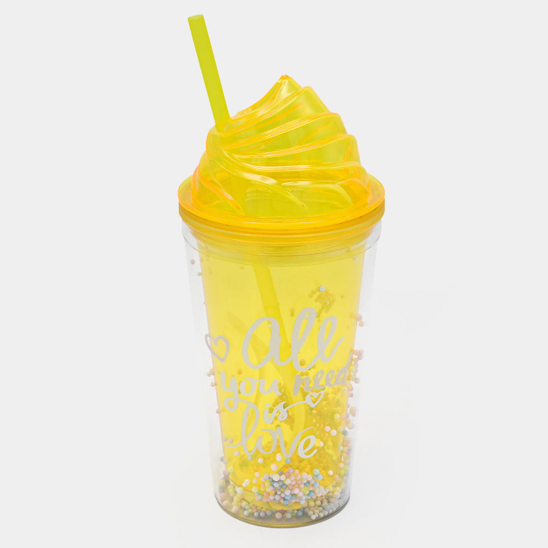 Fancy Straw Glass/Cup For Kids