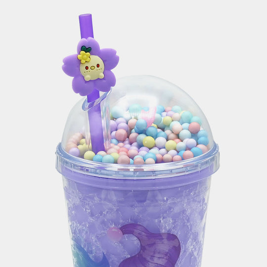 Fancy Straw Glass/Cup For Kids