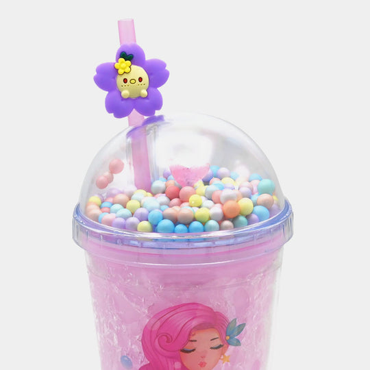 Fancy Straw Glass/Cup For Kids