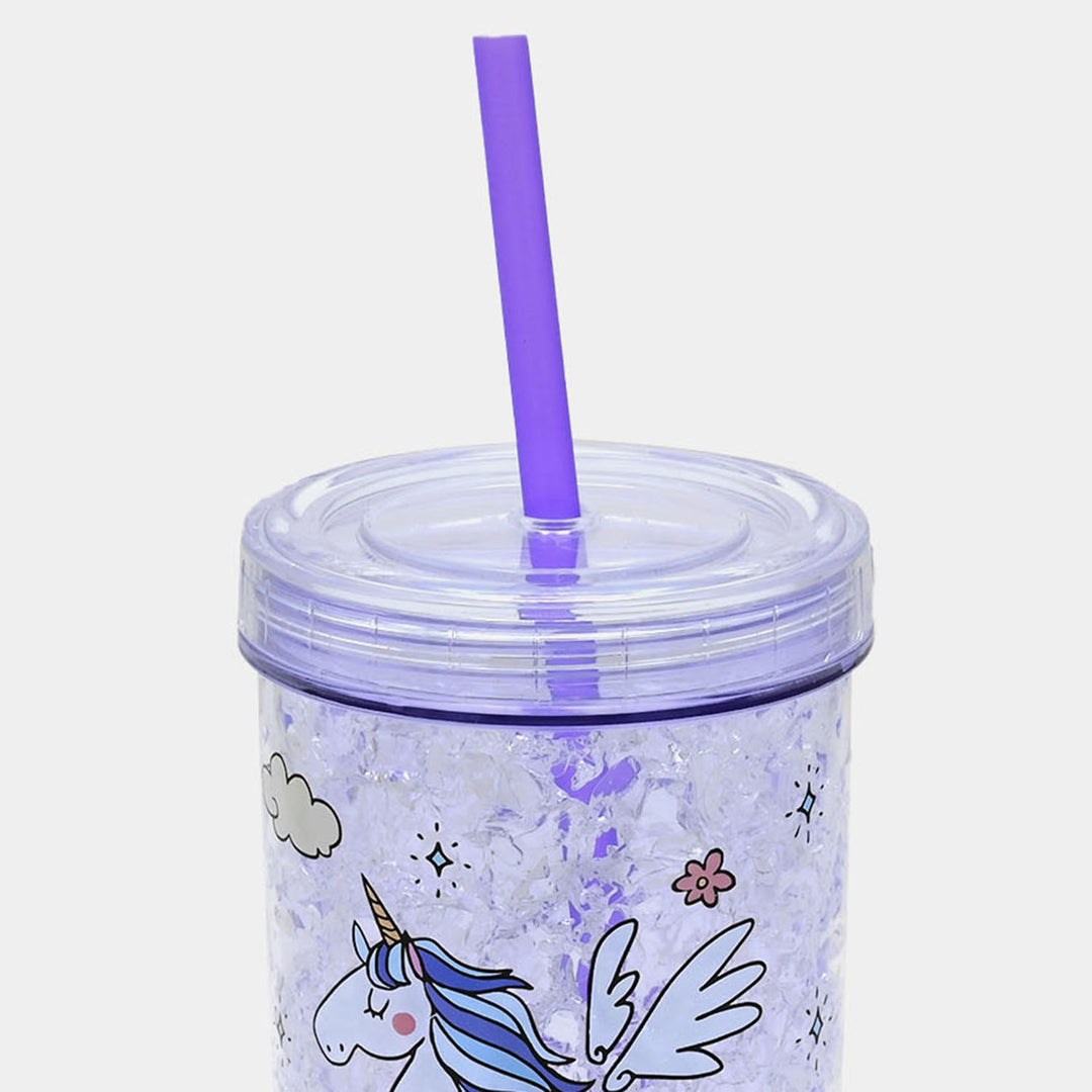 Fancy Straw Glass/Cup For Kids