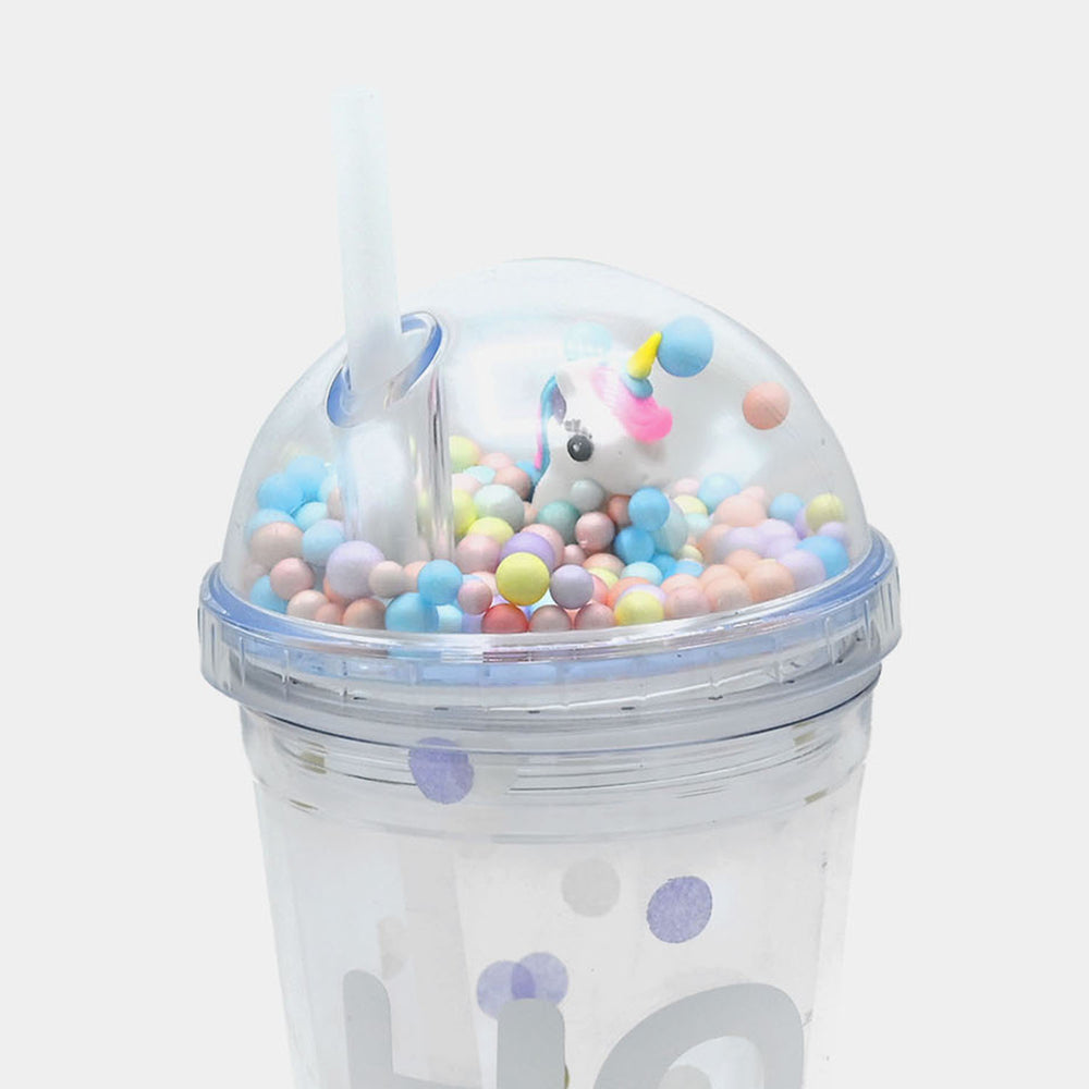 Fancy Straw Glass/Cup For Kids