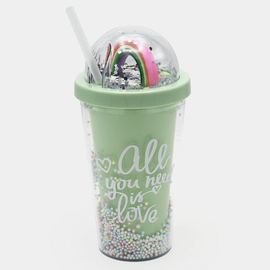 Fancy Straw Glass/Cup For Kids