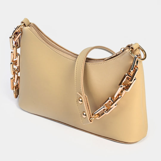 Girls Stylish Hand Bag | Beige