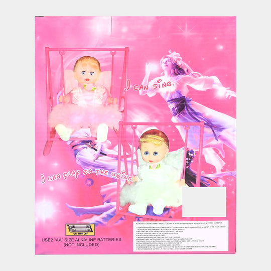 Swing Baby Doll With Light & Music For Kids