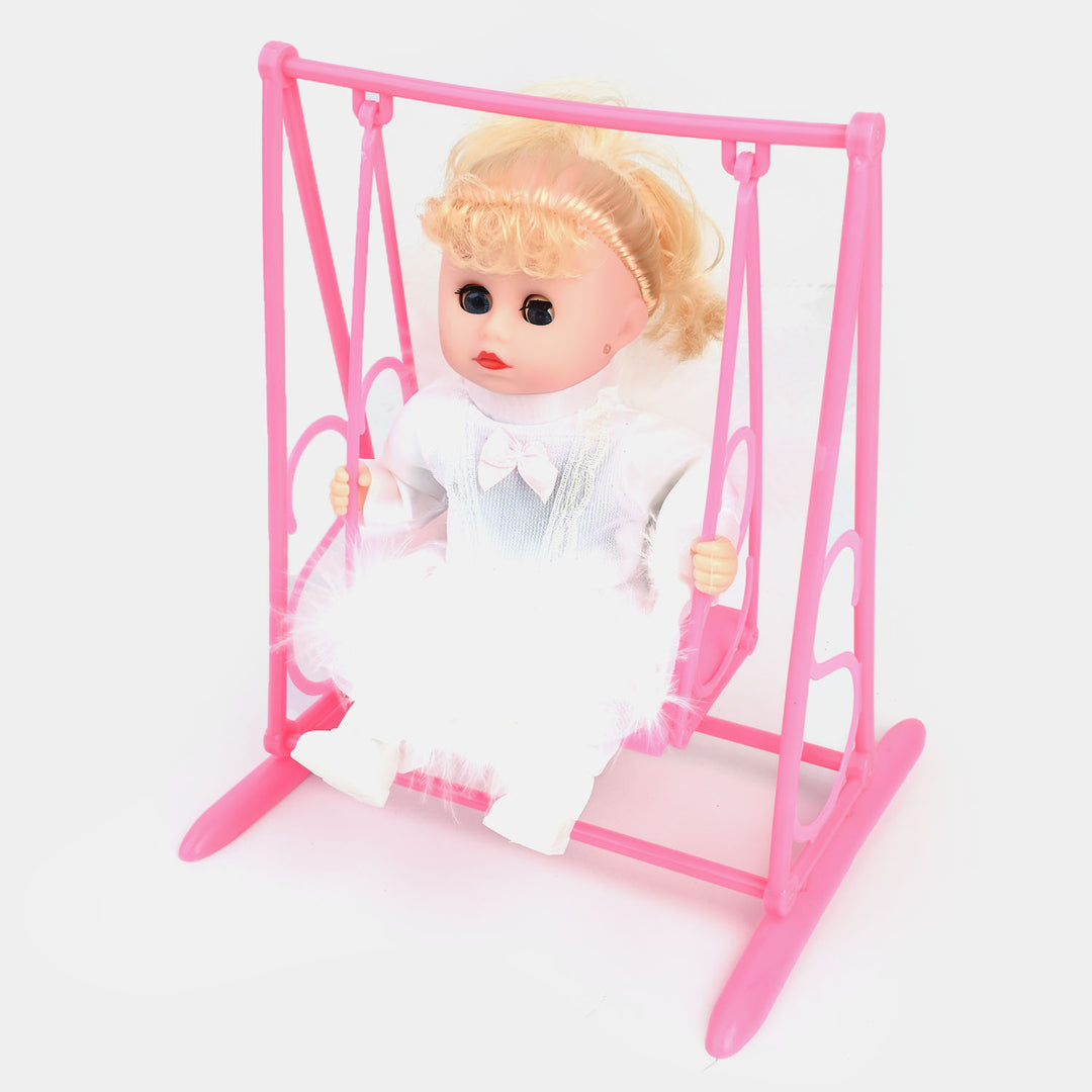 Swing Baby Doll With Light & Music For Kids