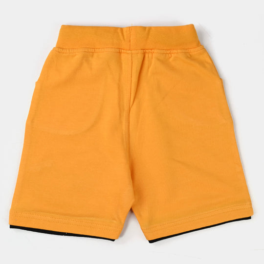 Boys Cotton Terry Knitted Terry Short Outdoor Style Life-Citrus